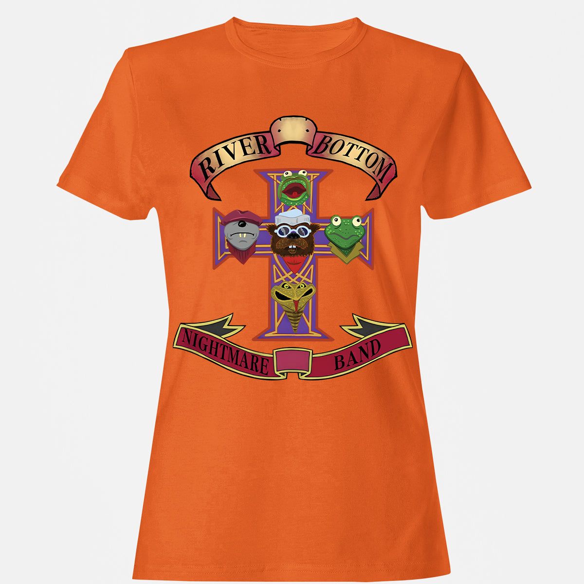 Women's T-shirt - Black - THANGFIXED (Copy) - Orange - 11