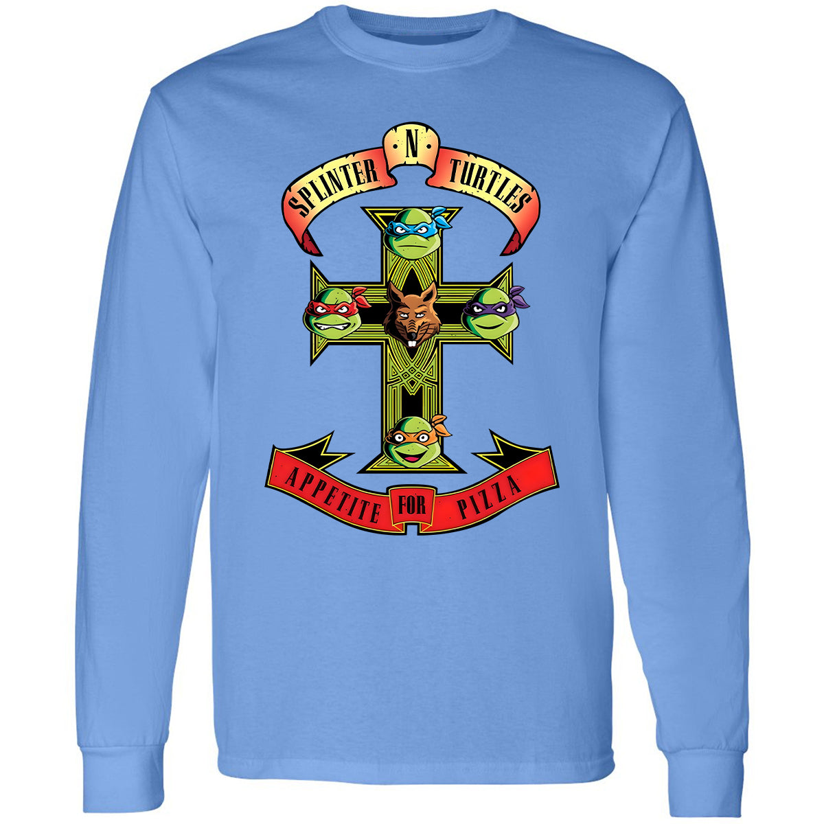 Long Sleeve T-Shirt - P5DT8JWJ - Carolina Blue - 12