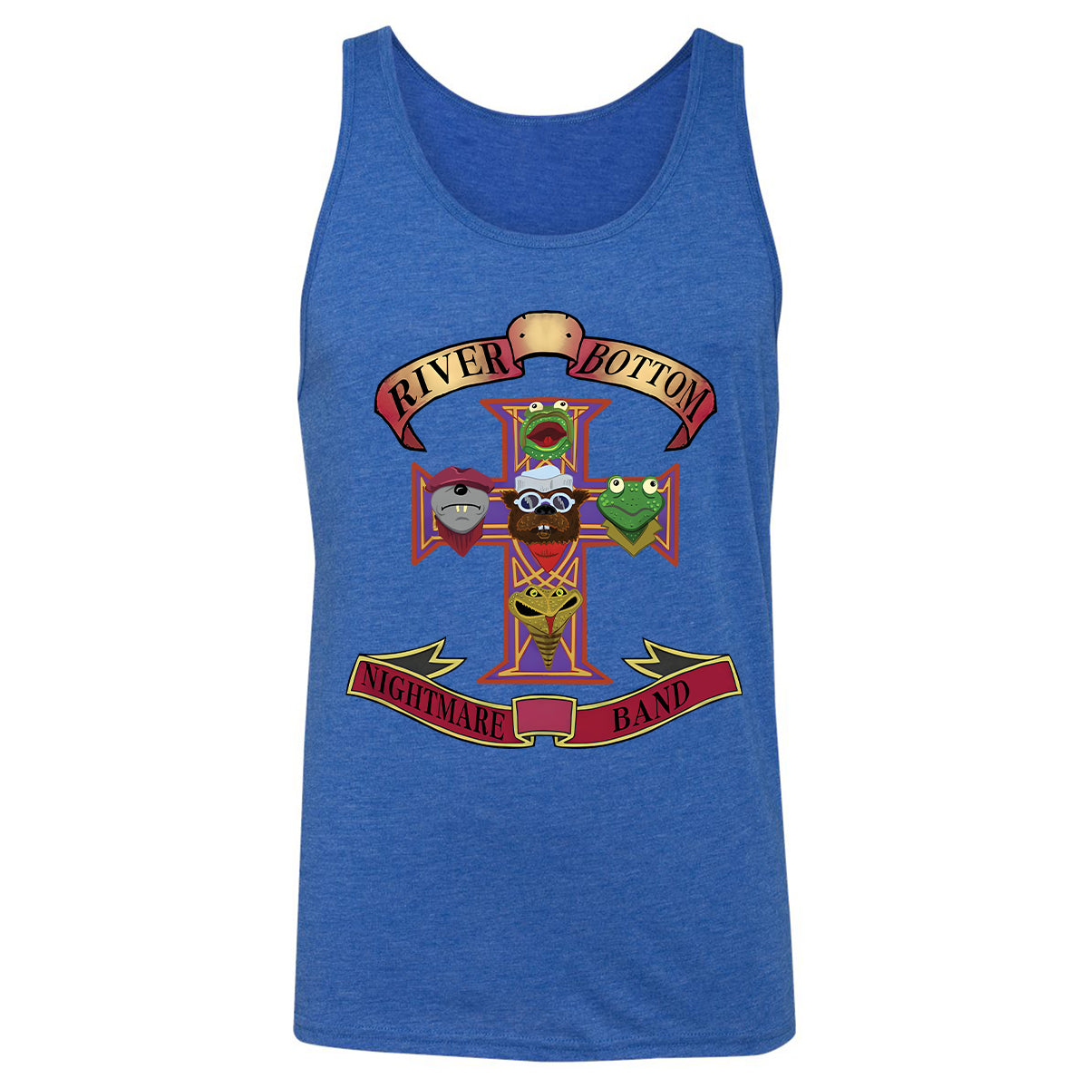 Unisex Jersey Tank - Black - THANGFIXED (Copy) - True Royal Triblend - 12