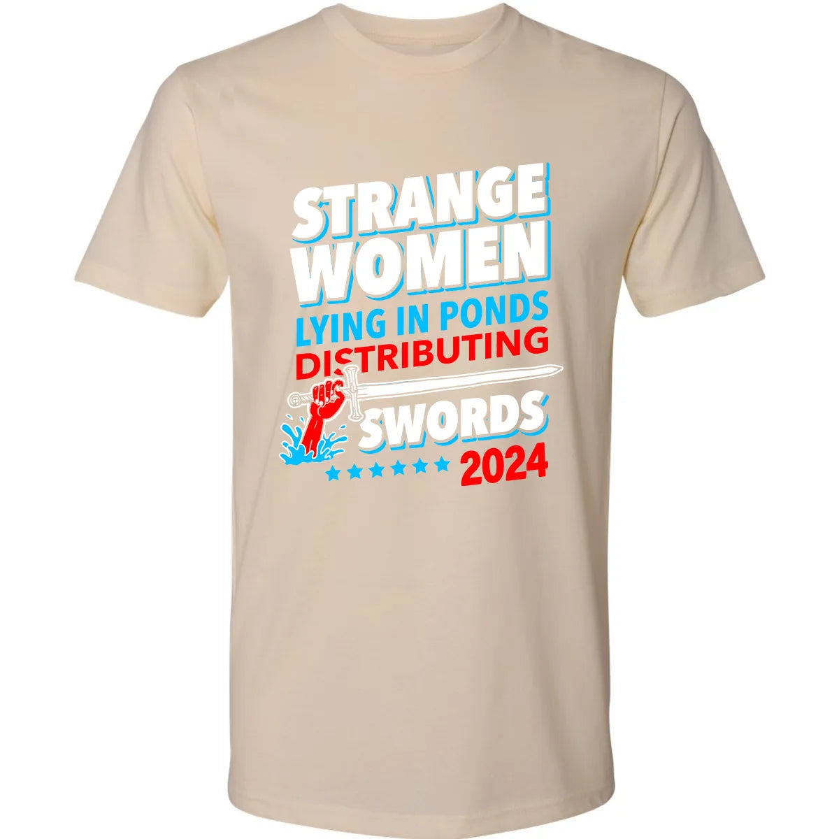 Strange women lying in ponds distributing swords 2024 Premium Unisex T-shirt