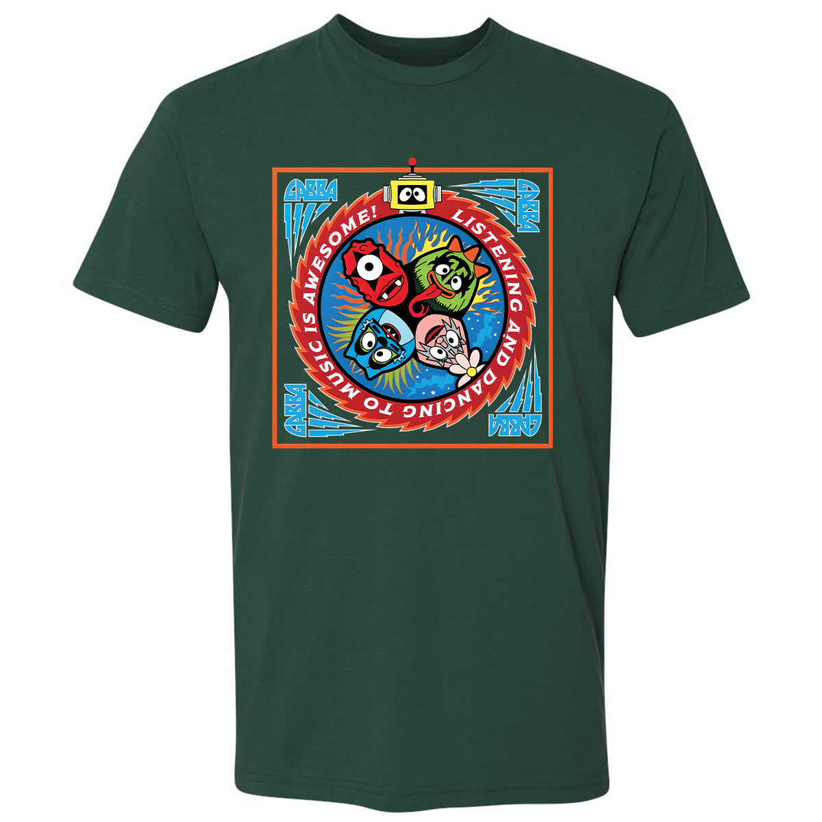 Listening and Dancing Yo Gabba Gabba! - Forest Green - 13