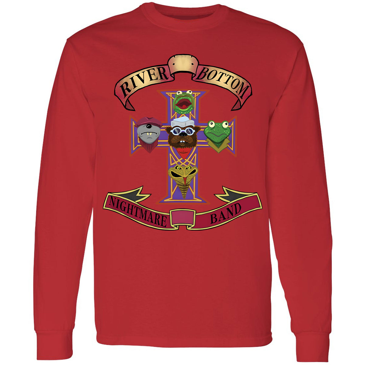 Long Sleeve T-Shirt - Black - THANGFIXED (Copy) - Red - 14