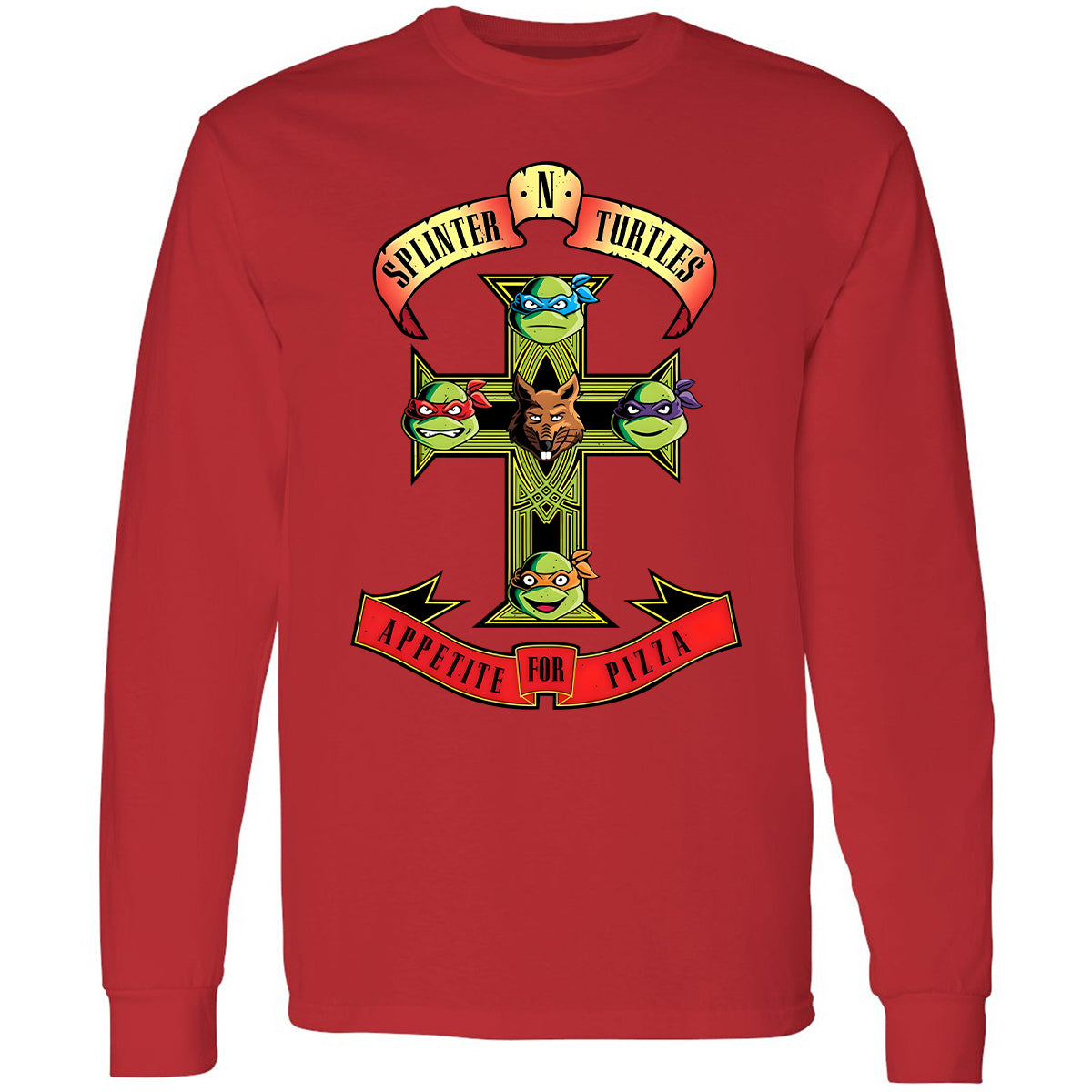 Long Sleeve T-Shirt - P5DT8JWJ - Red - 14