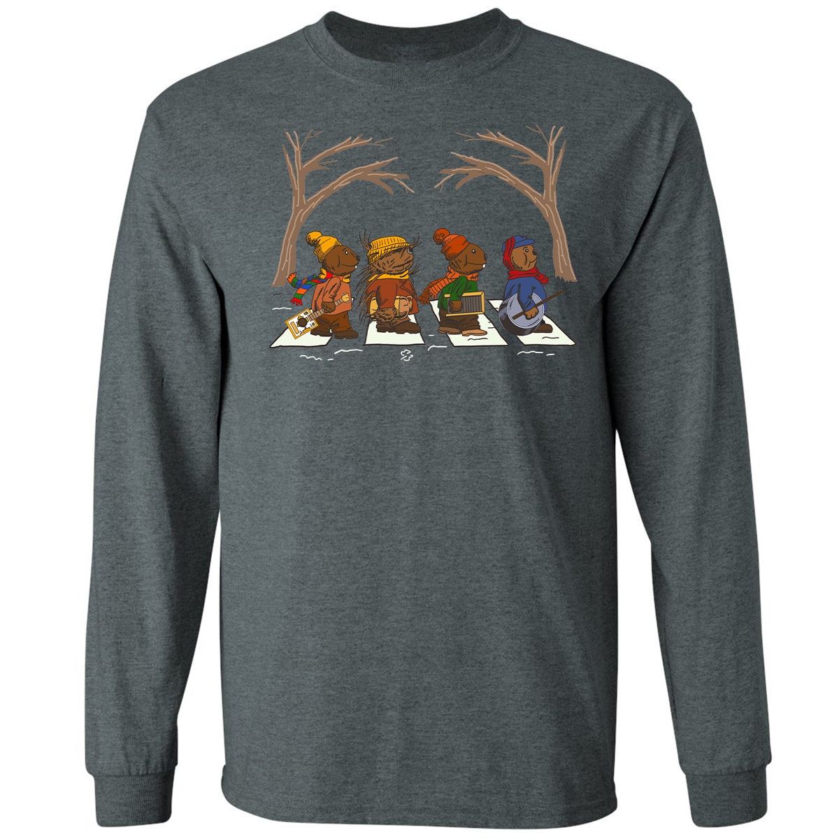 Long Sleeve T-Shirt - 9JSES1YR - Dark Heather - 15