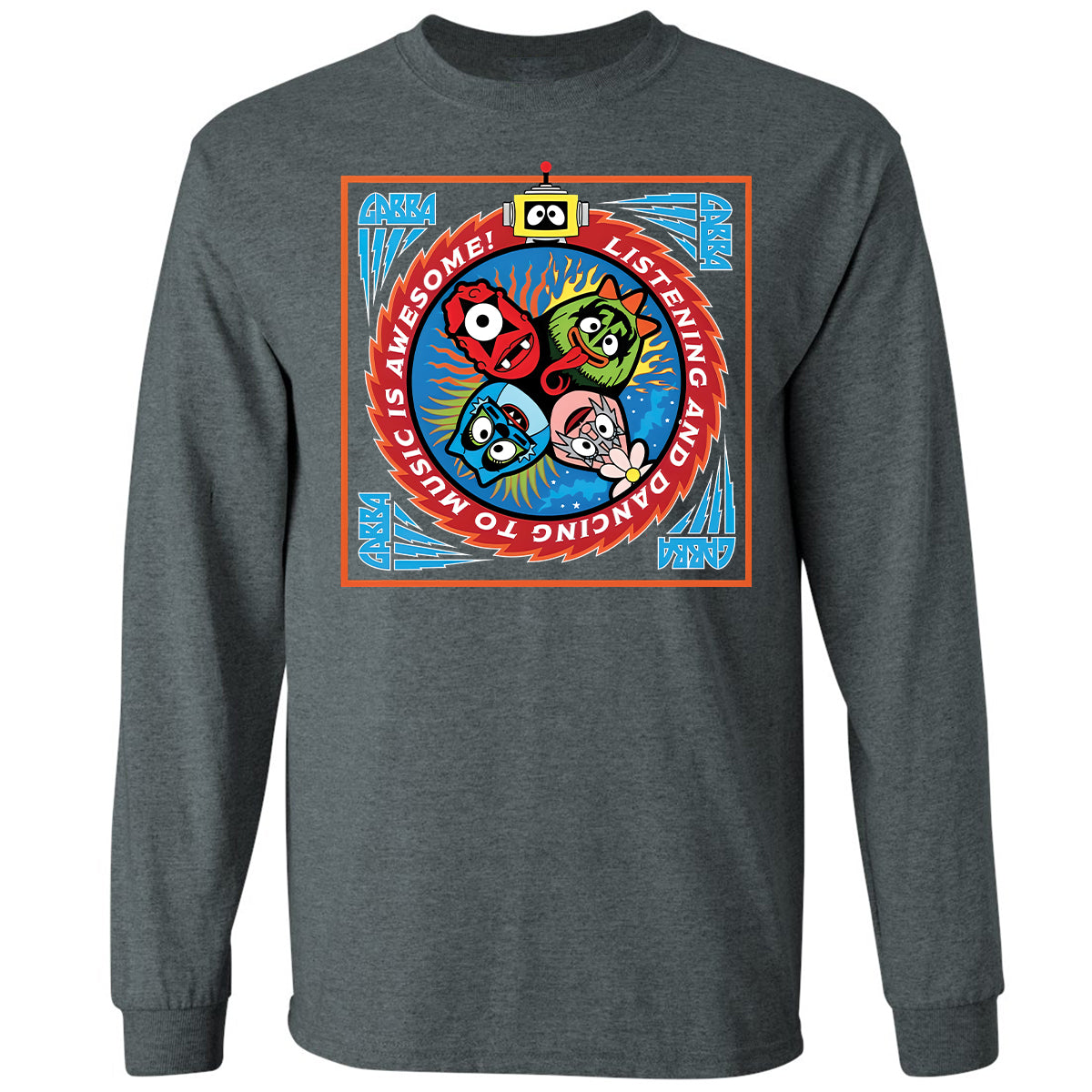 Long Sleeve T-Shirt - Black - Dark Heather - 15