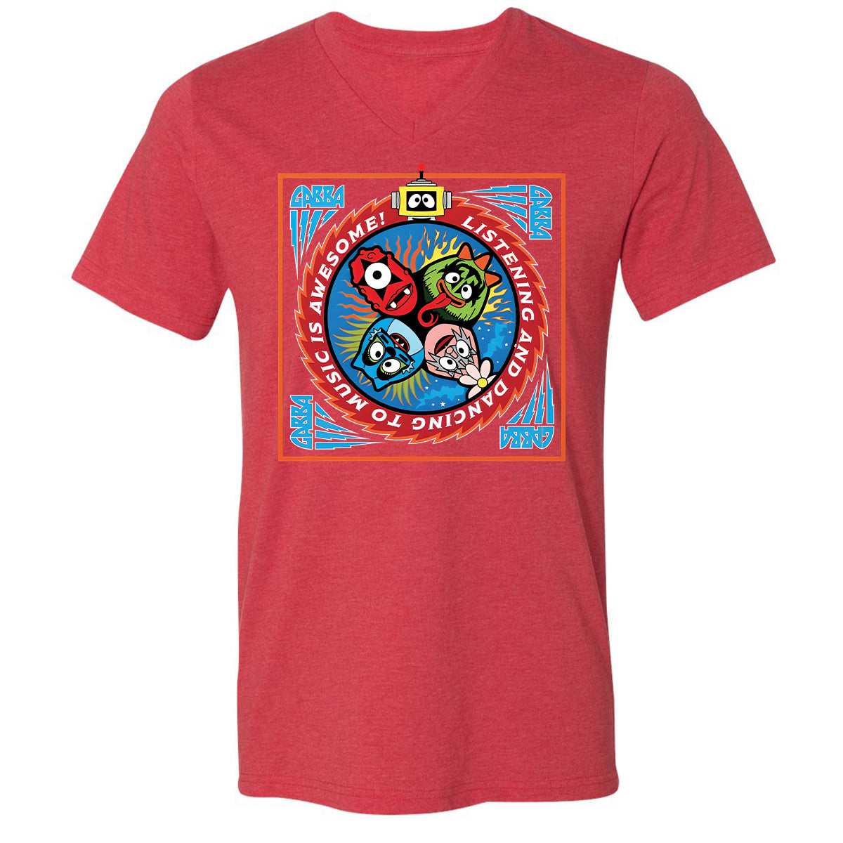 Listening and Dancing Yo Gabba Gabba! - Heather Red - 16