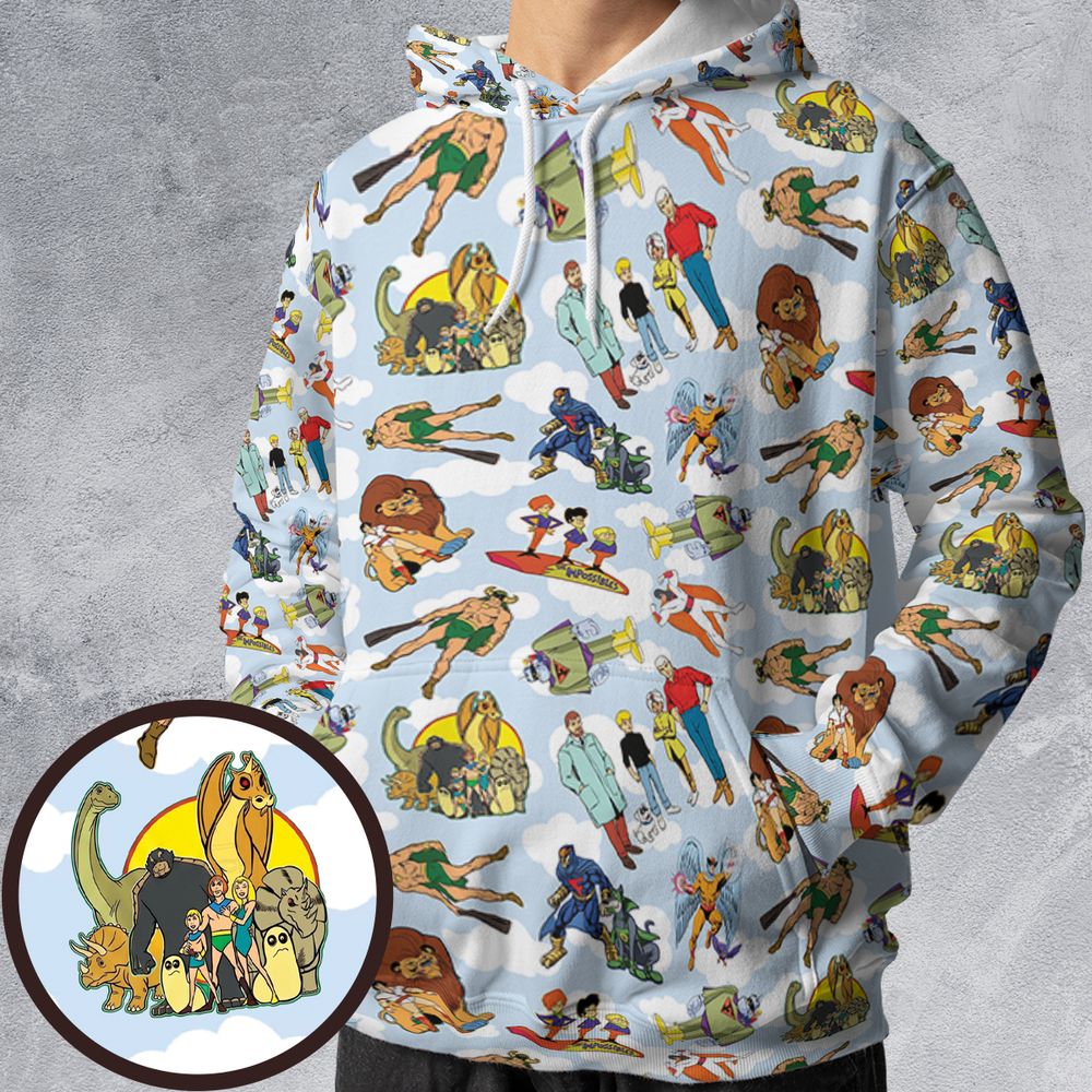 All-over Print Hoodie - 2ZV4P1UT -  - 1