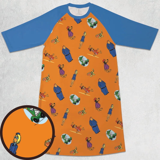 3/4 Sleeve Raglan Dress - YFALC5WY