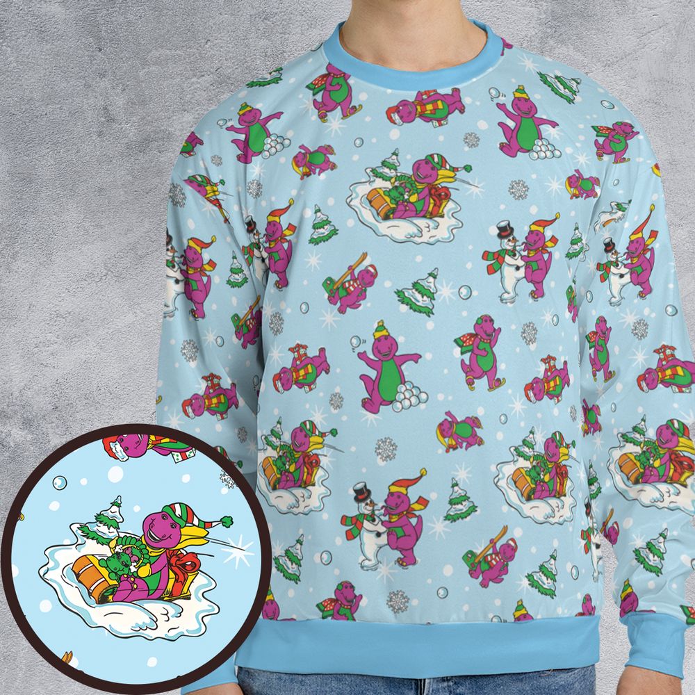 Barney and friend All-over Print Sweatshirt -  - 1