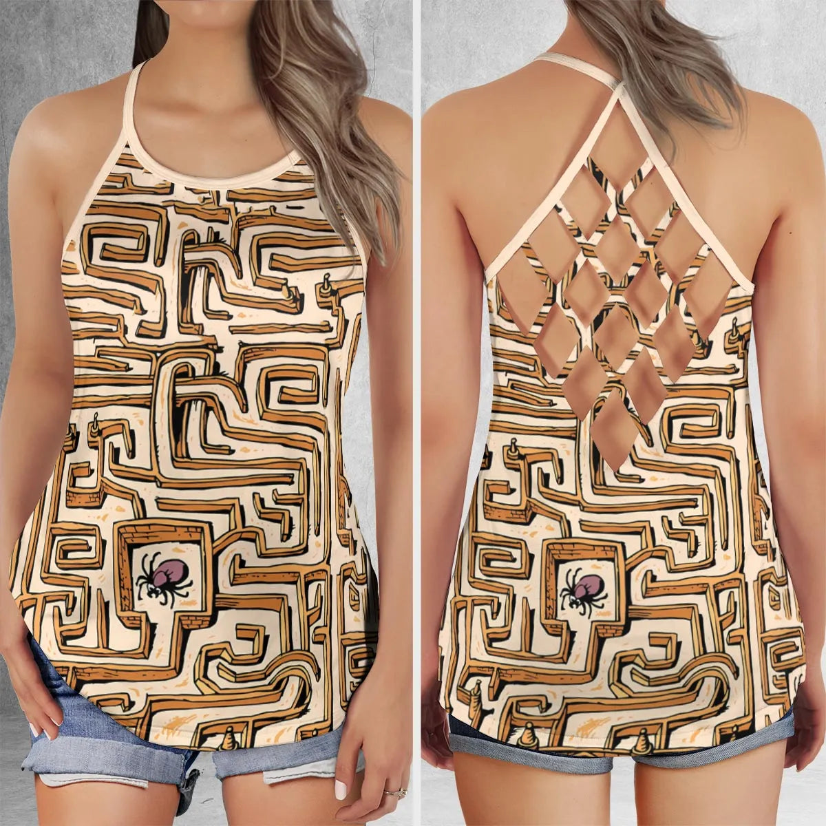 Criss Cross Tank Top - WL7ZX6PL
