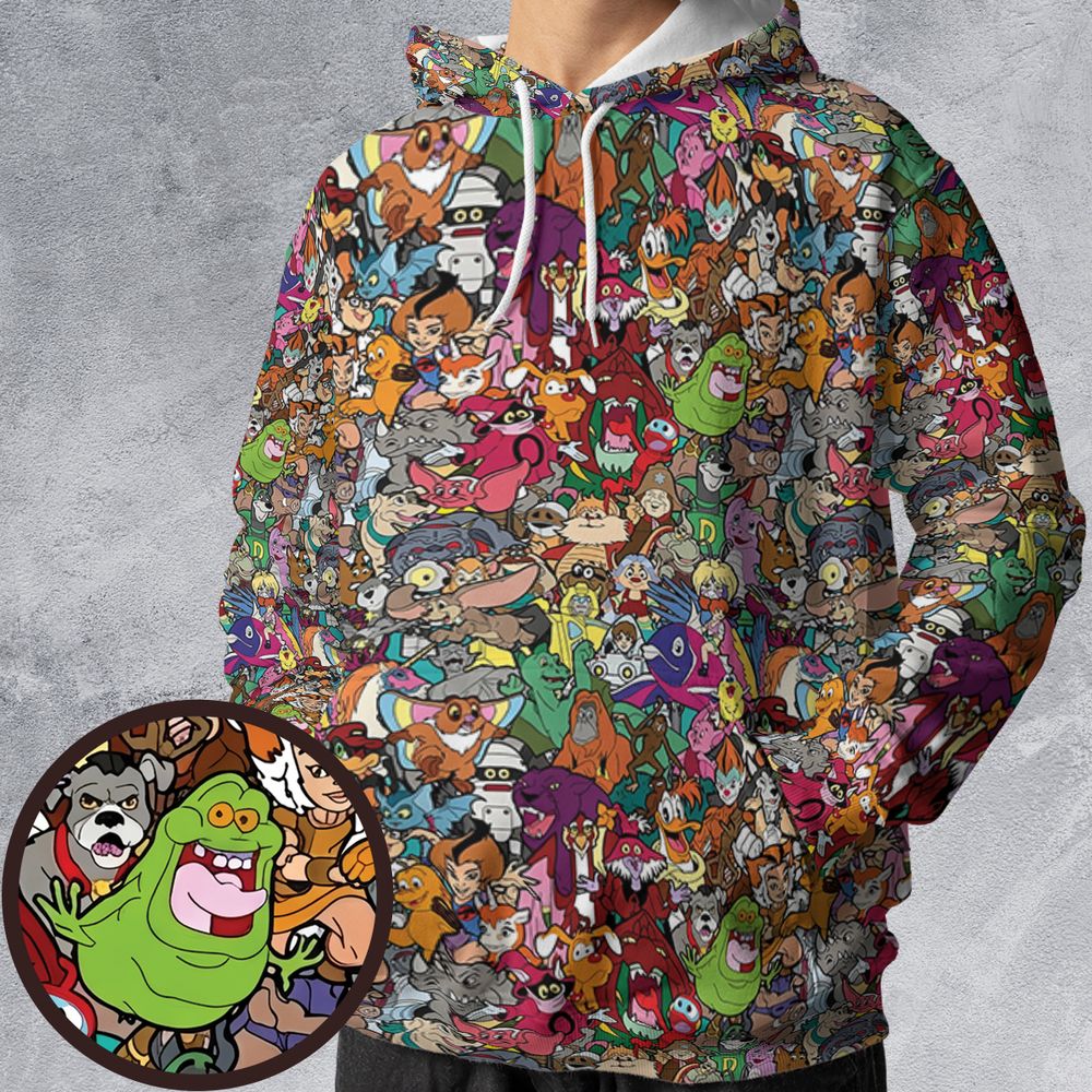 All-over Print Hoodie - AF3DK633 -  - 1