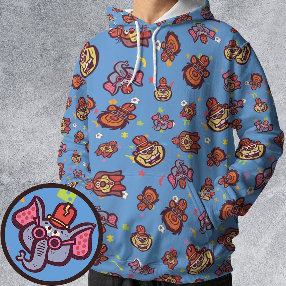 All-over Print Hoodie - 17GN6YDK -  - 1