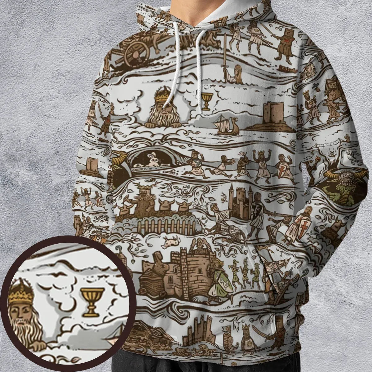 All-over Print Hoodie - 82XYSK9D