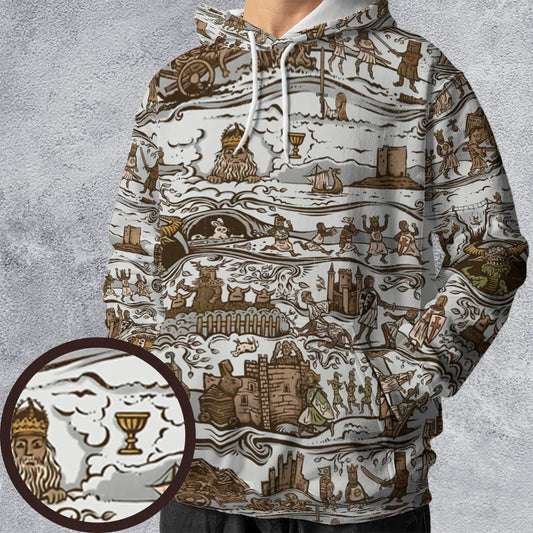All-over Print Hoodie - 82XYSK9D