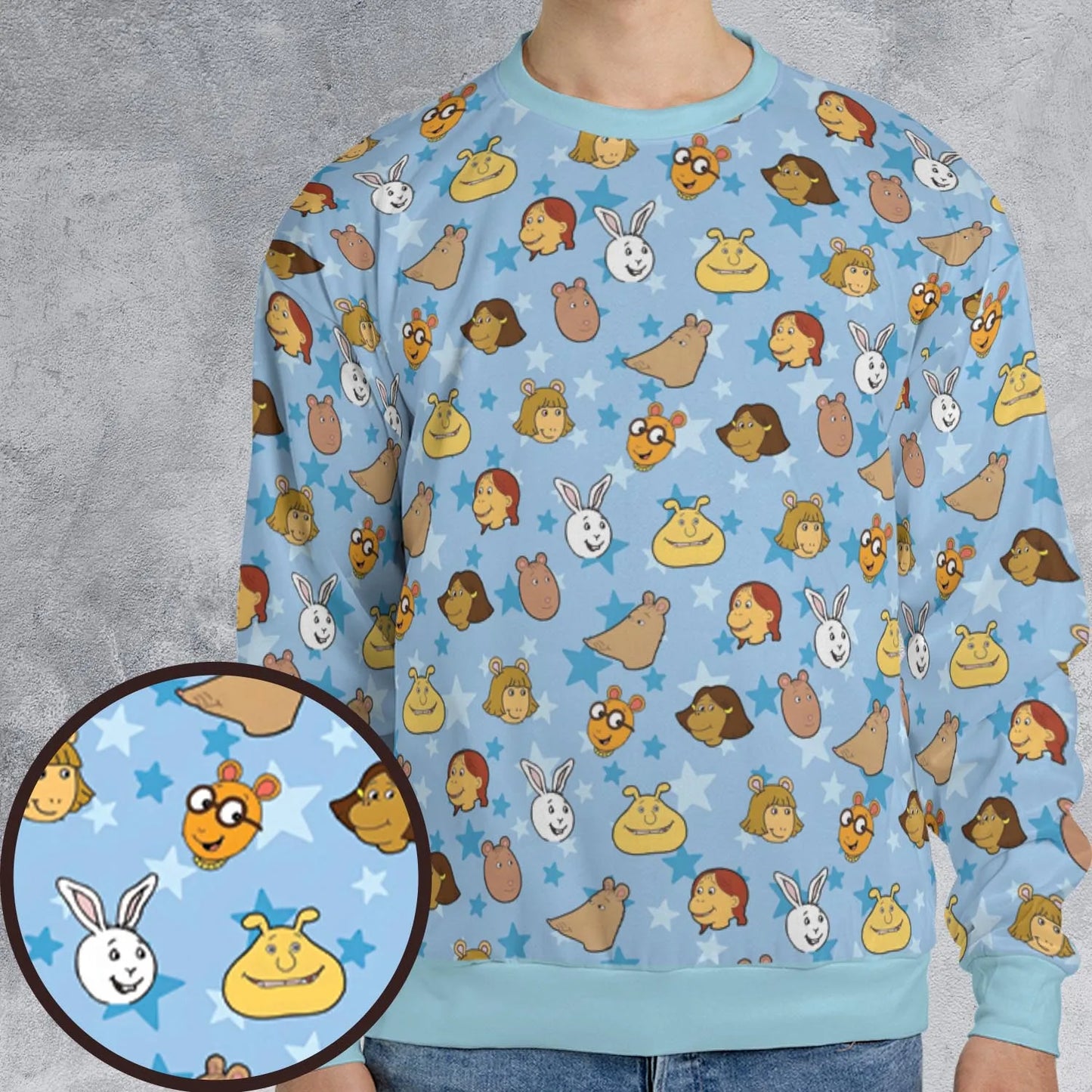 All-over Print Sweatshirt - SMYK7C73