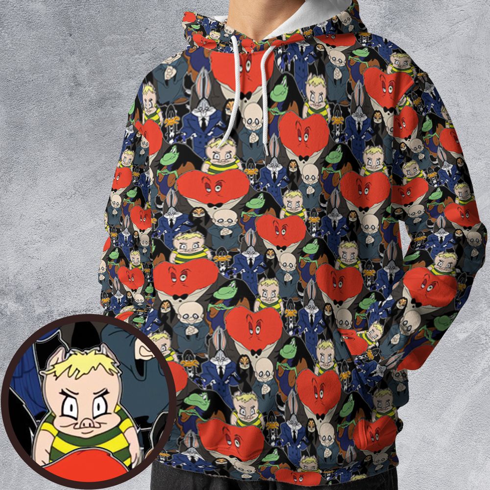 All-over Print Hoodie - 65GZTCHM -  - 1