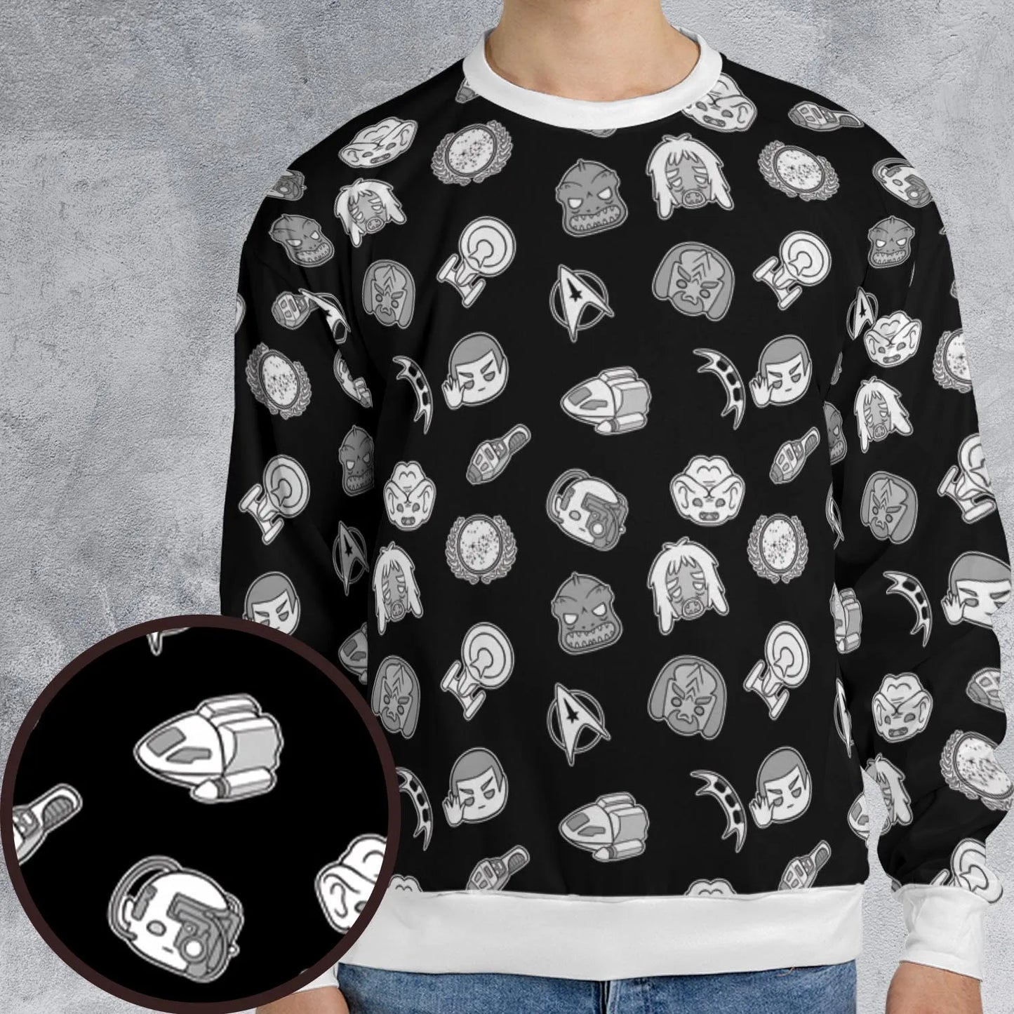 All-over Print Sweatshirt - TVY2GDH2