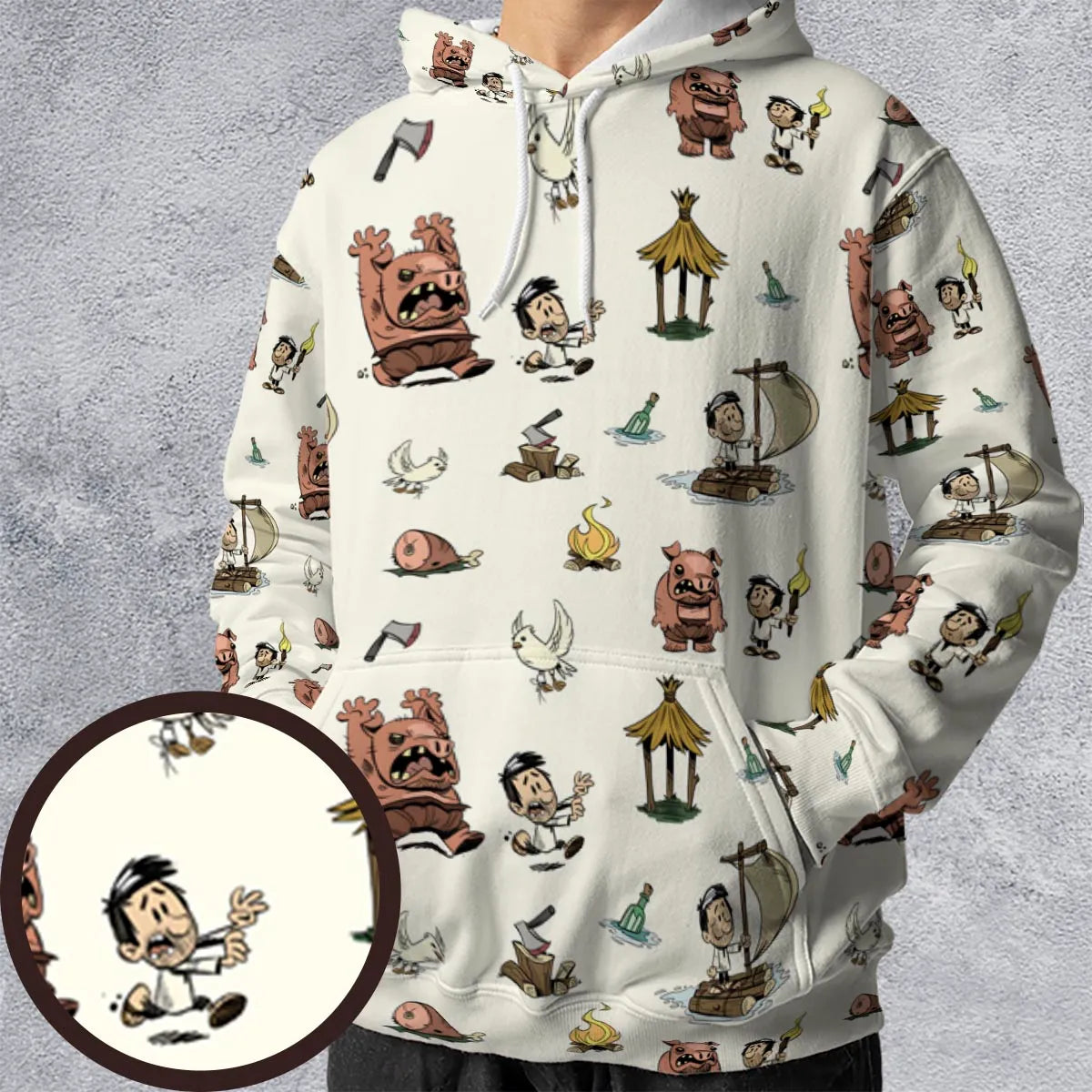 All-over Print Hoodie - 928P6BLR