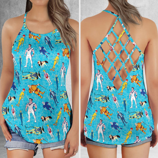 Criss Cross Tank Top - ALCK9SM9 -  - 1
