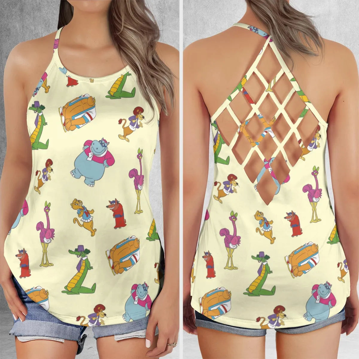 Criss Cross Tank Top - T46E66NH