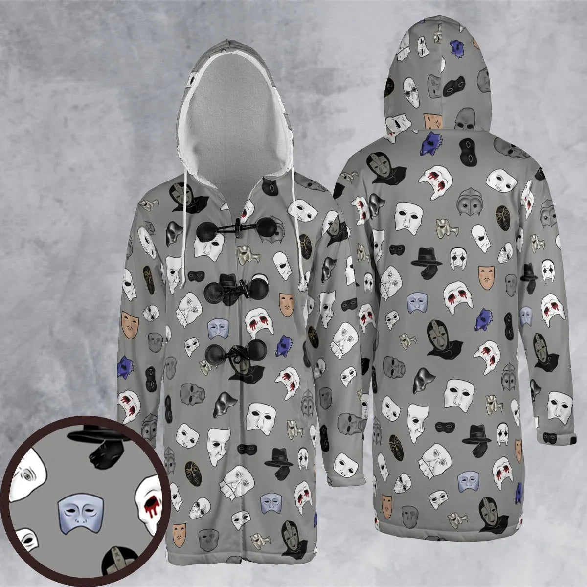 Hooded Cloak Coat - 54DZBJKP
