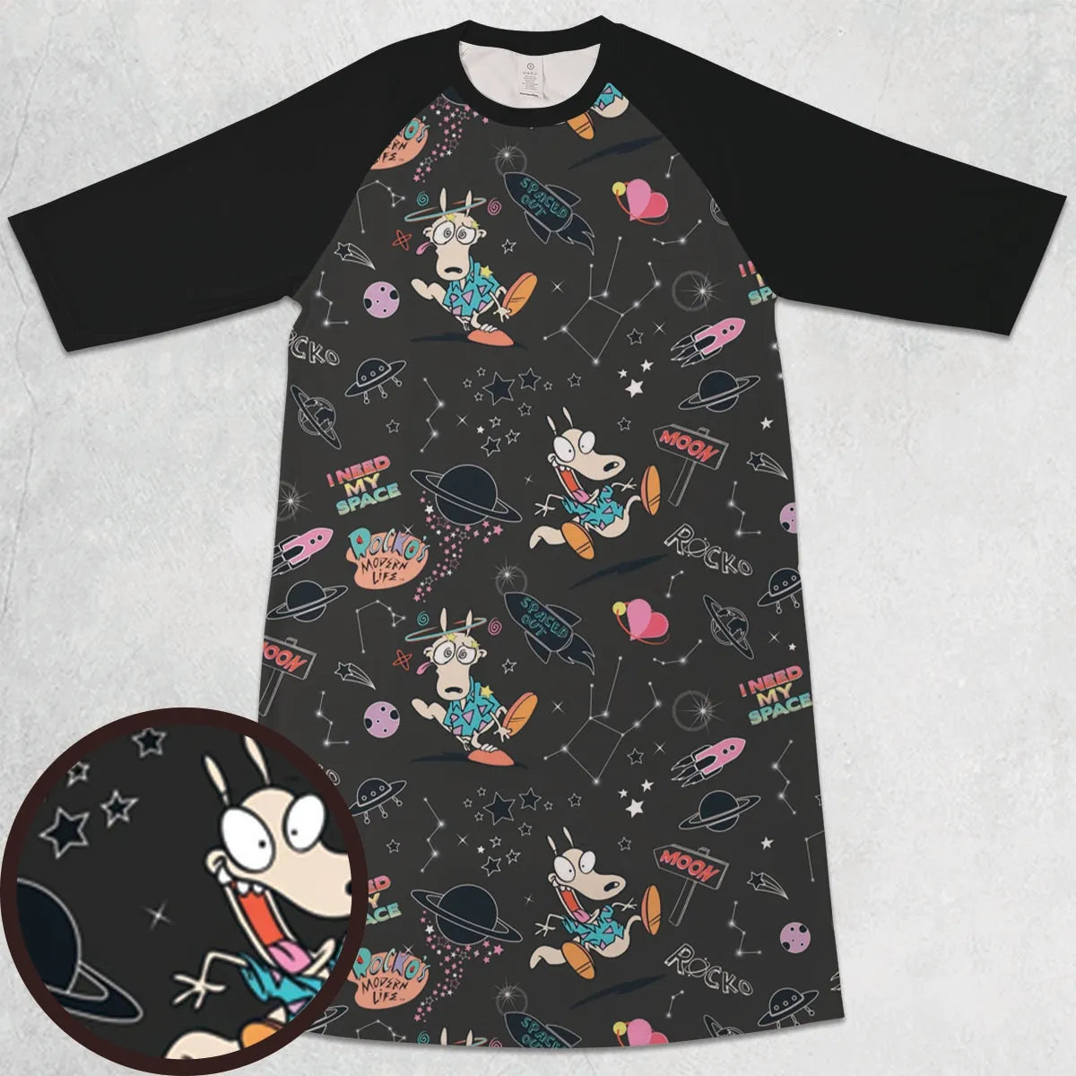 3/4 Sleeve Raglan Dress - 8SDXERTJ