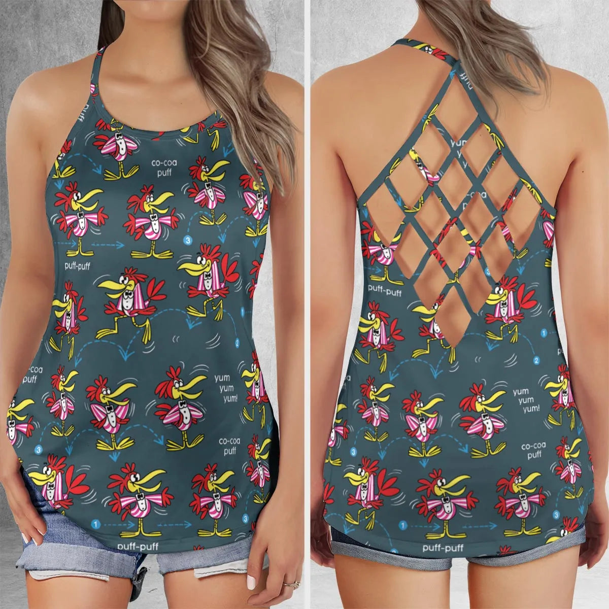 Criss Cross Tank Top - DES775M7