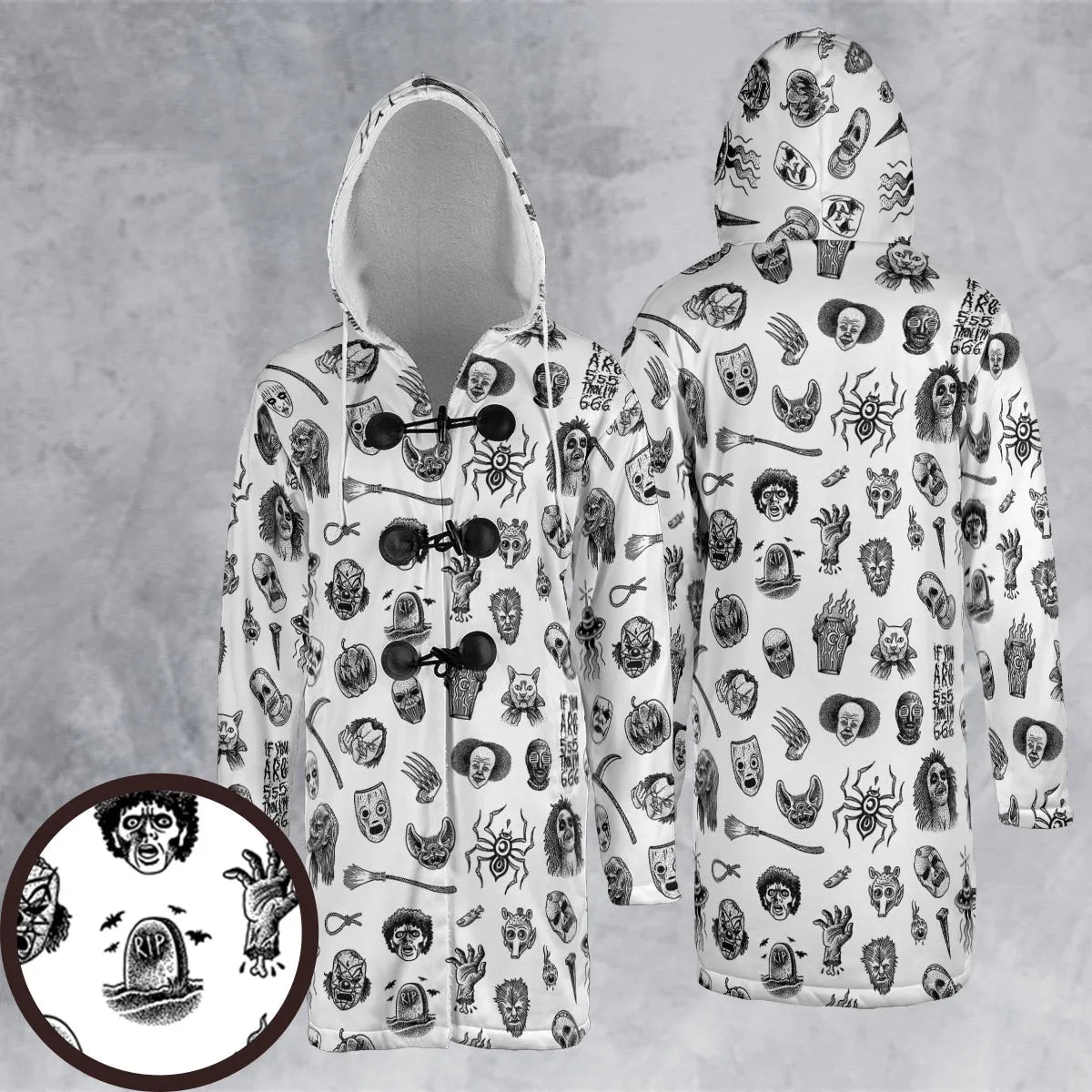 Hooded Cloak Coat - BMFWF1JL