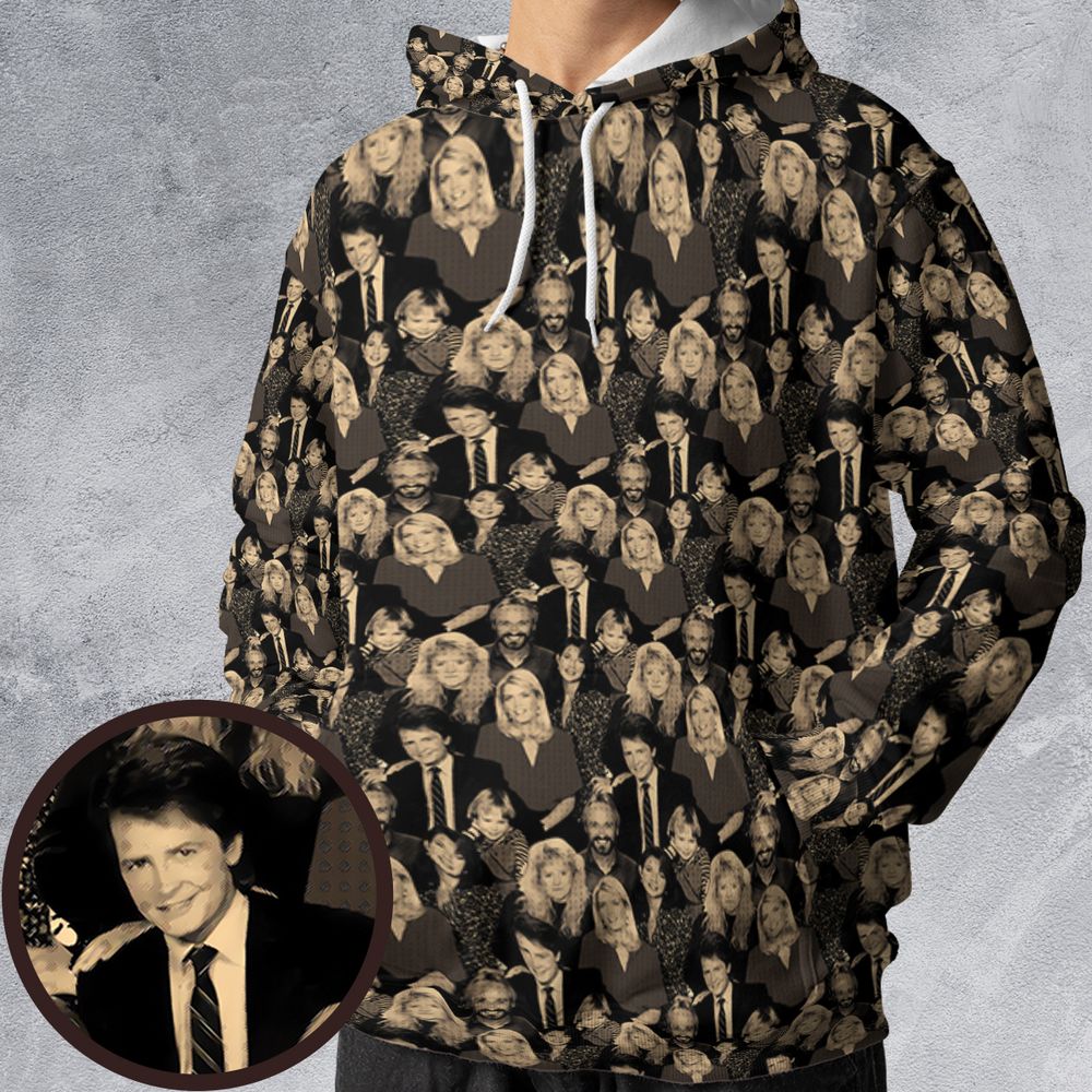 All-over Print Hoodie - UQF3J84R -  - 1