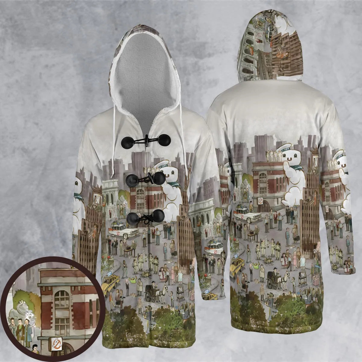 Hooded Cloak Coat - 4KT45E6U