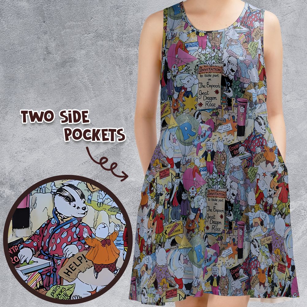 Sleeveless Dress - TSKEWU6M -  - 1