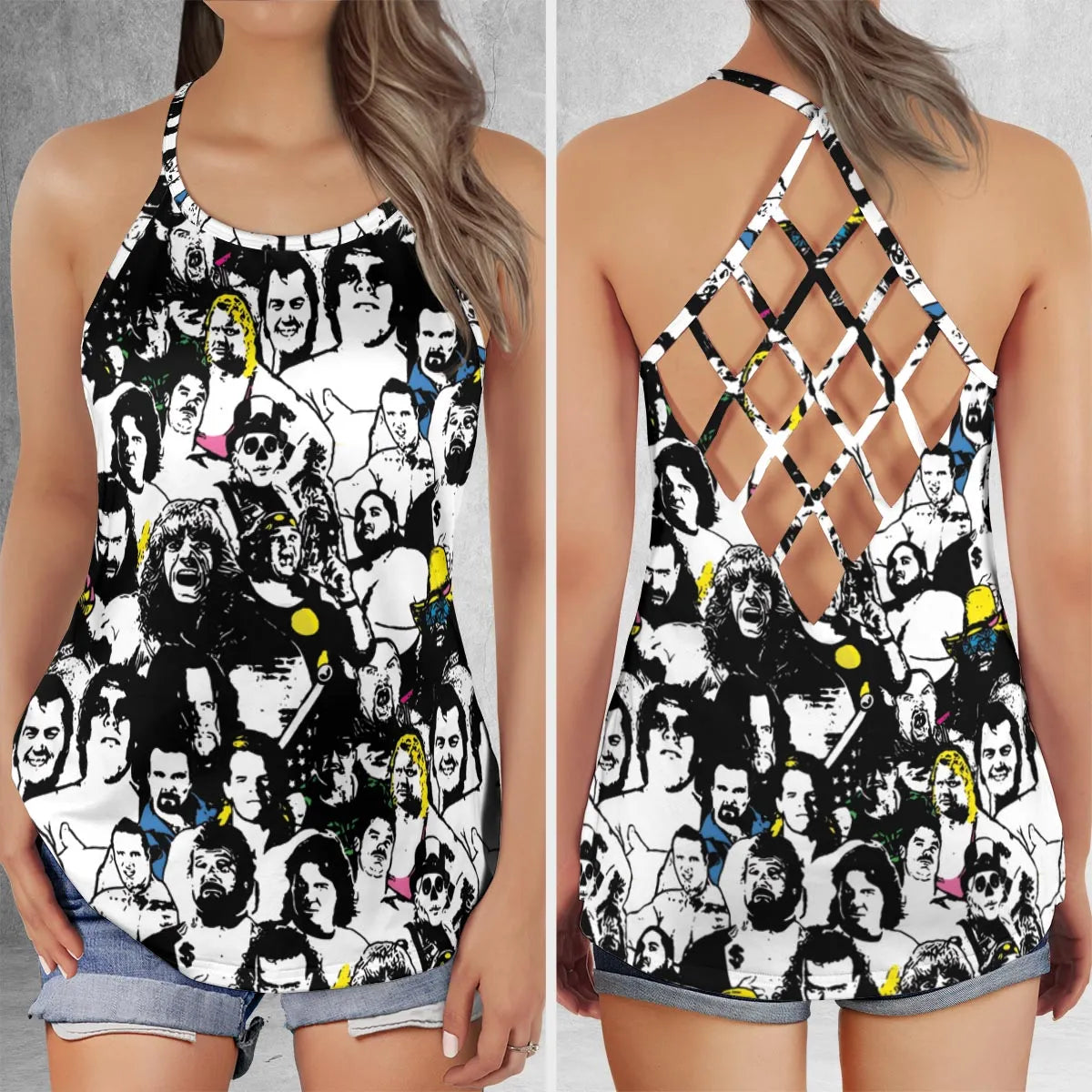 Criss Cross Tank Top - YTHPBGDP