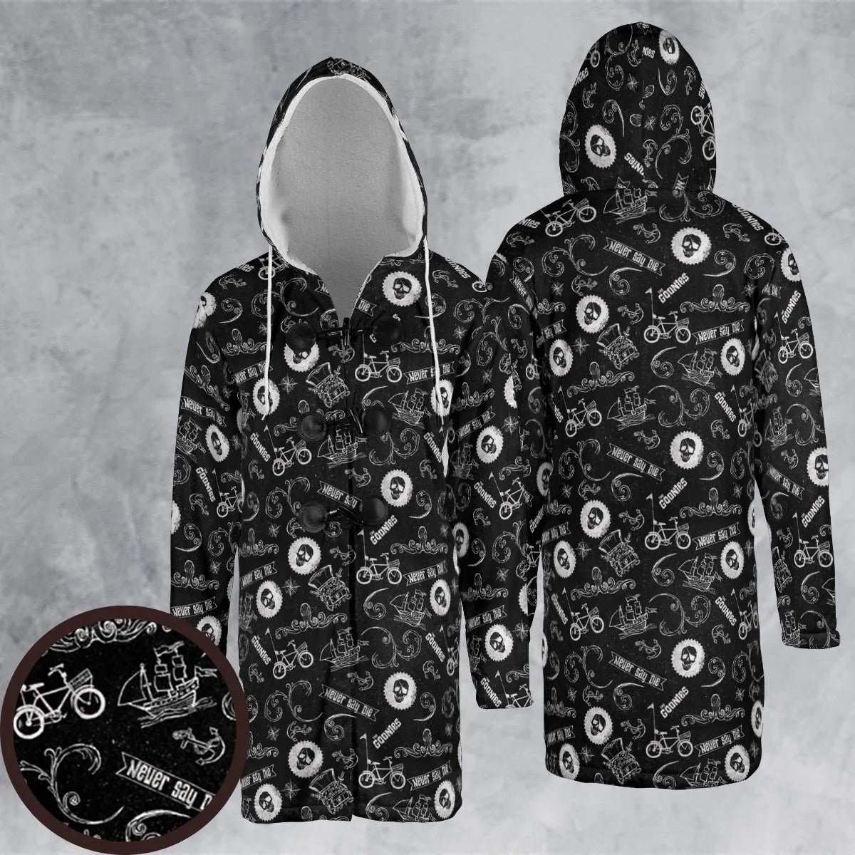 Hooded Cloak Coat - RF3EGCPT