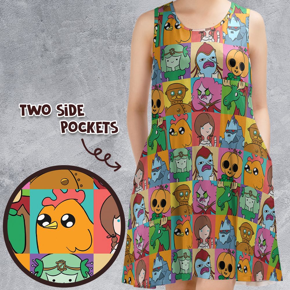 Sleeveless Dress - DG3823TU -  - 1