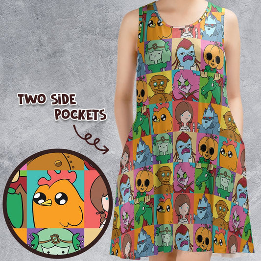 Sleeveless Dress - DG3823TU -  - 1