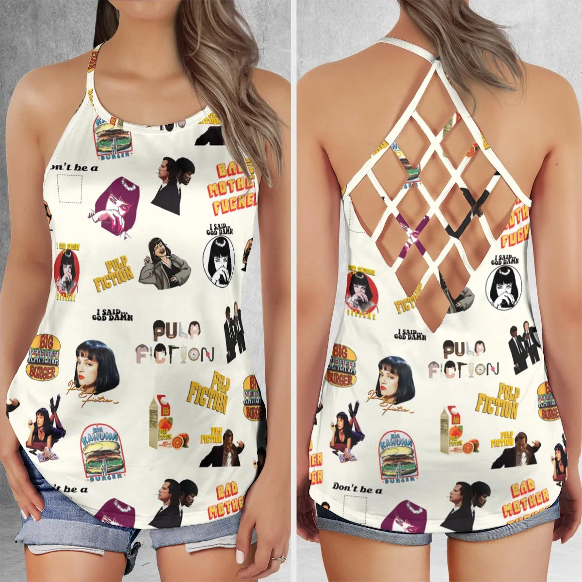 Criss Cross Tank Top - F55DX12C