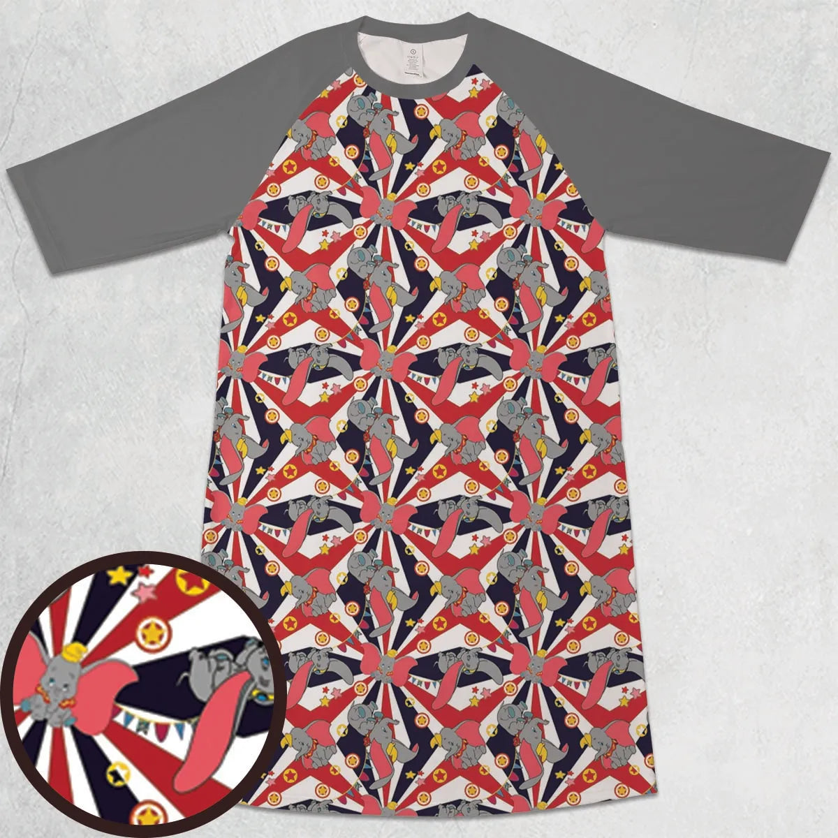 3/4 Sleeve Raglan Dress - TGZM388N