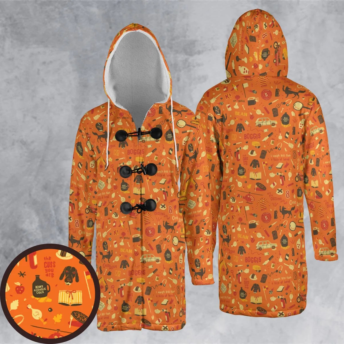Hooded Cloak Coat - UXF1Q8CC