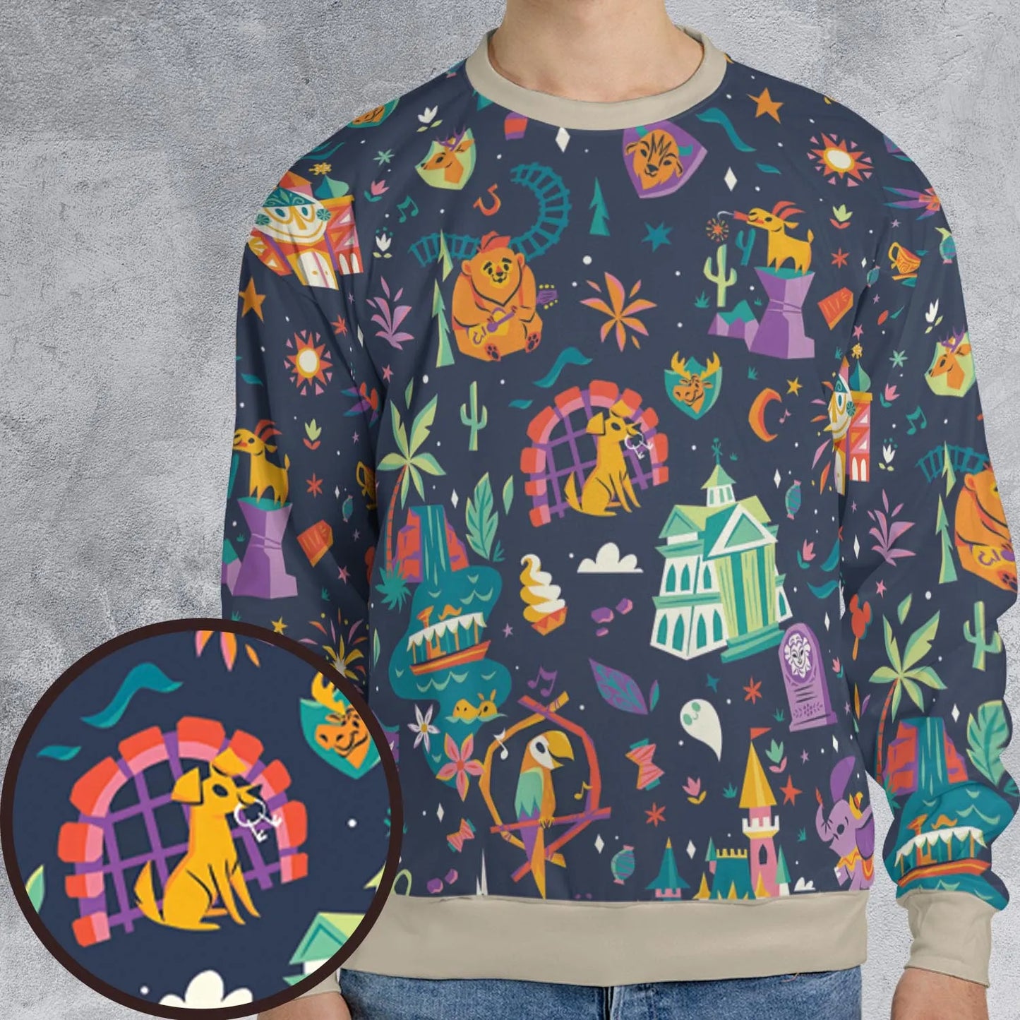 All-over Print Sweatshirt - B2WYZPGX