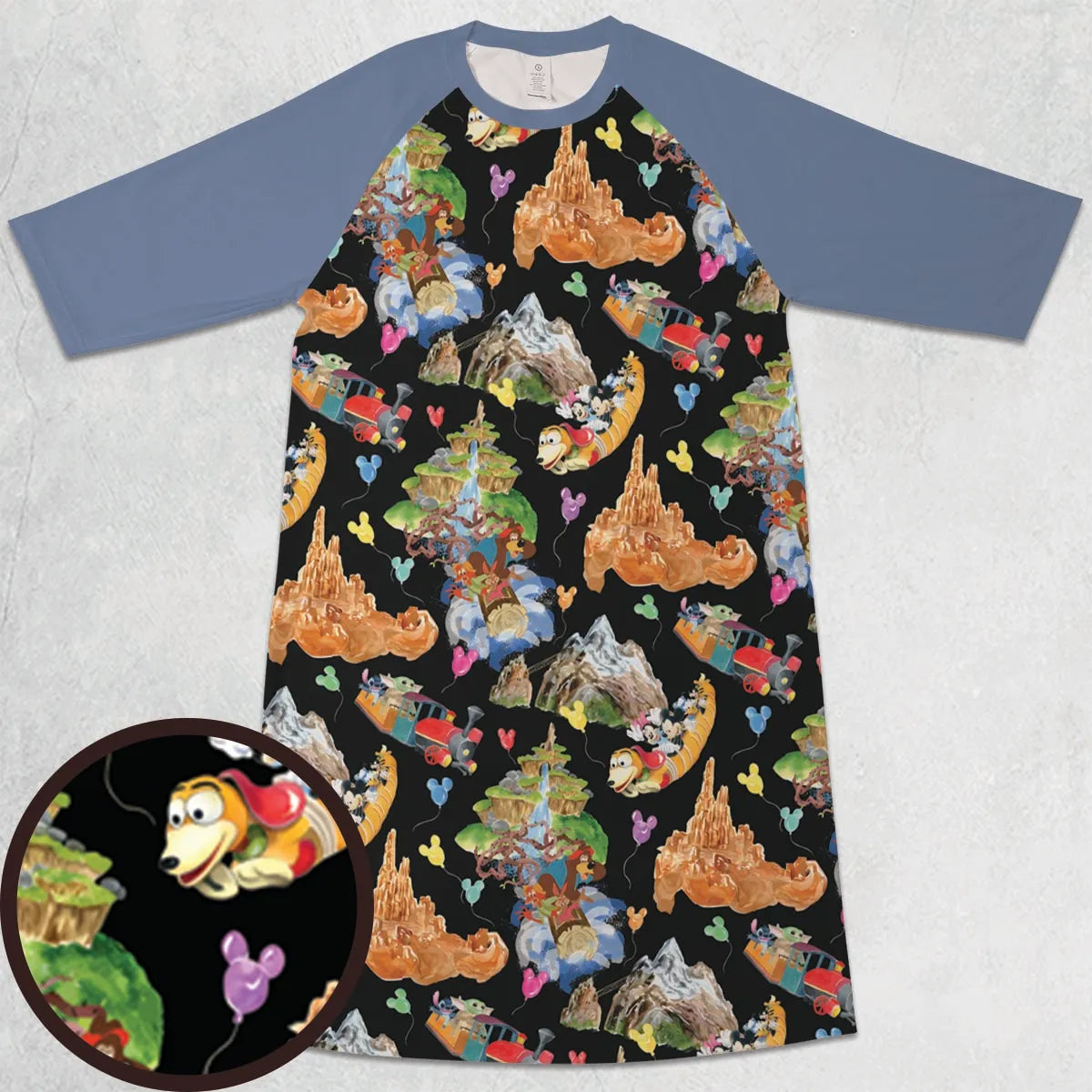 3/4 Sleeve Raglan Dress - 7LPT6DNU