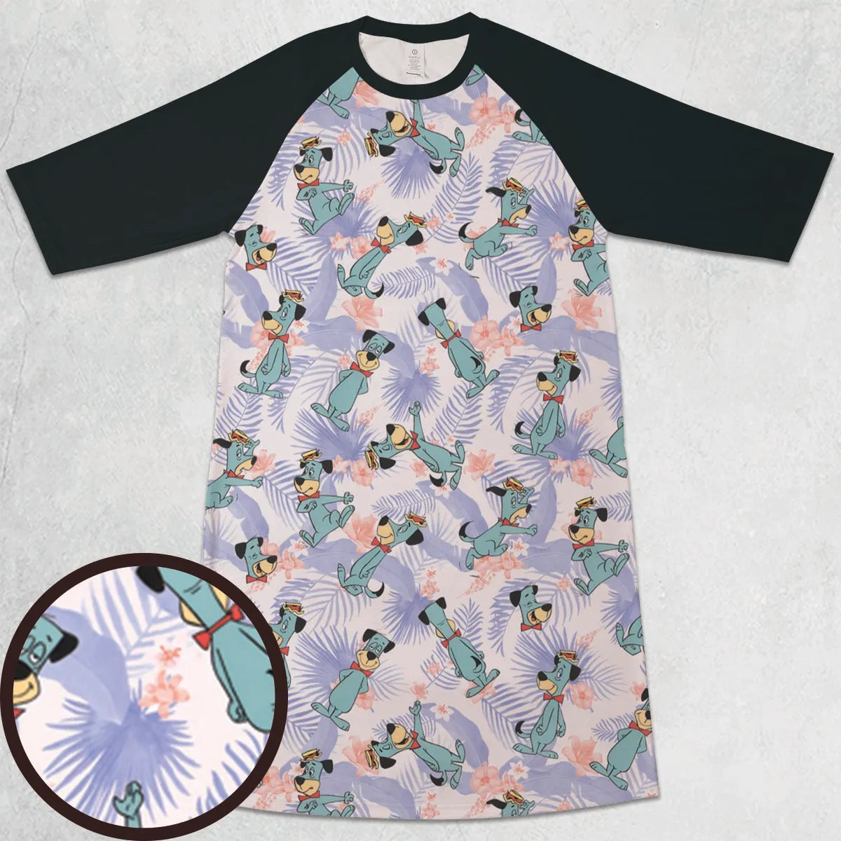 3/4 Sleeve Raglan Dress - XQBDT832