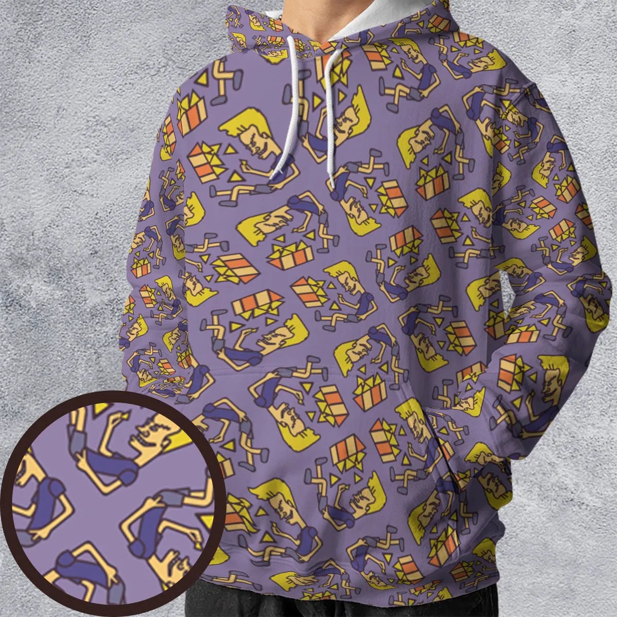 All-over Print Hoodie - 96FHD8PB