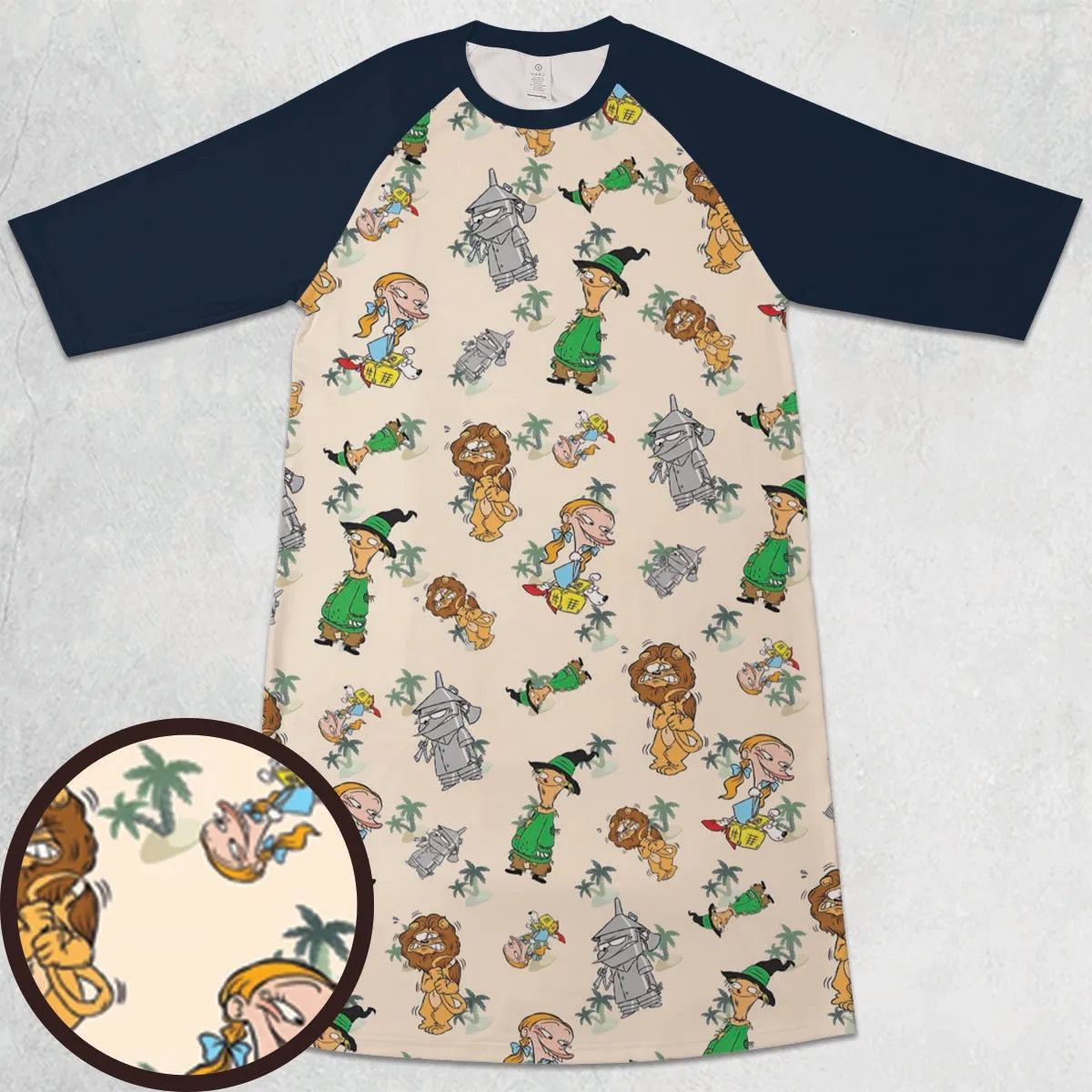 3/4 Sleeve Raglan Dress - Q1945P2P