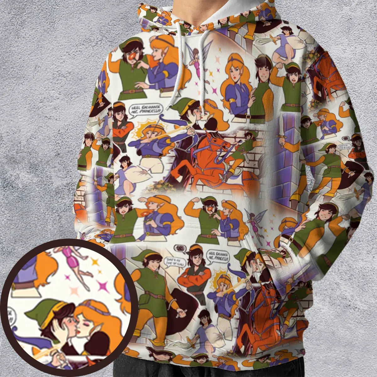 All-over Print Hoodie - M6G95M5Y
