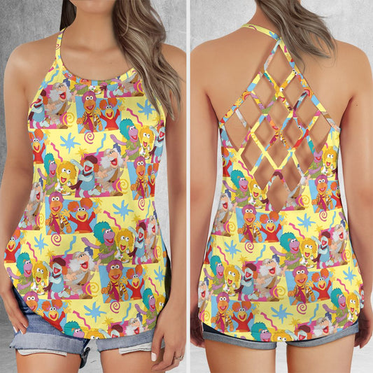 Criss Cross Tank Top - CZZSJ34P -  - 1