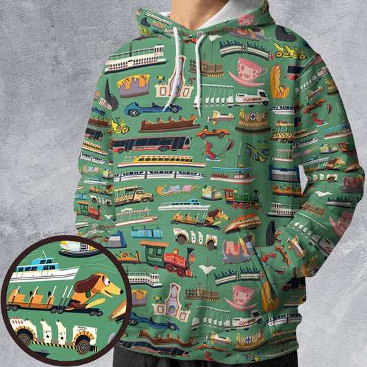 All-over Print Hoodie - 1SP1BXSF -  - 1