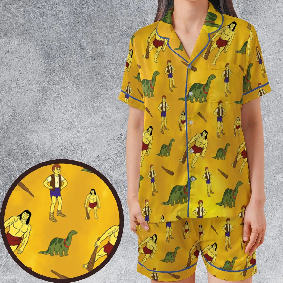 Satin Short-Sleeve Pajamas Set - 9VU3Y52X