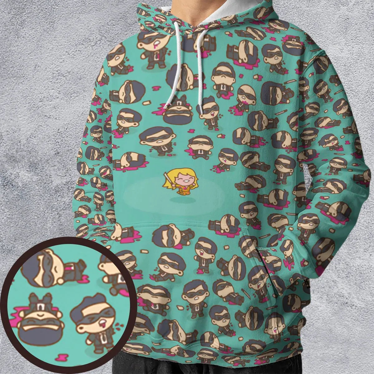 All-over Print Hoodie - RYRCKTF1