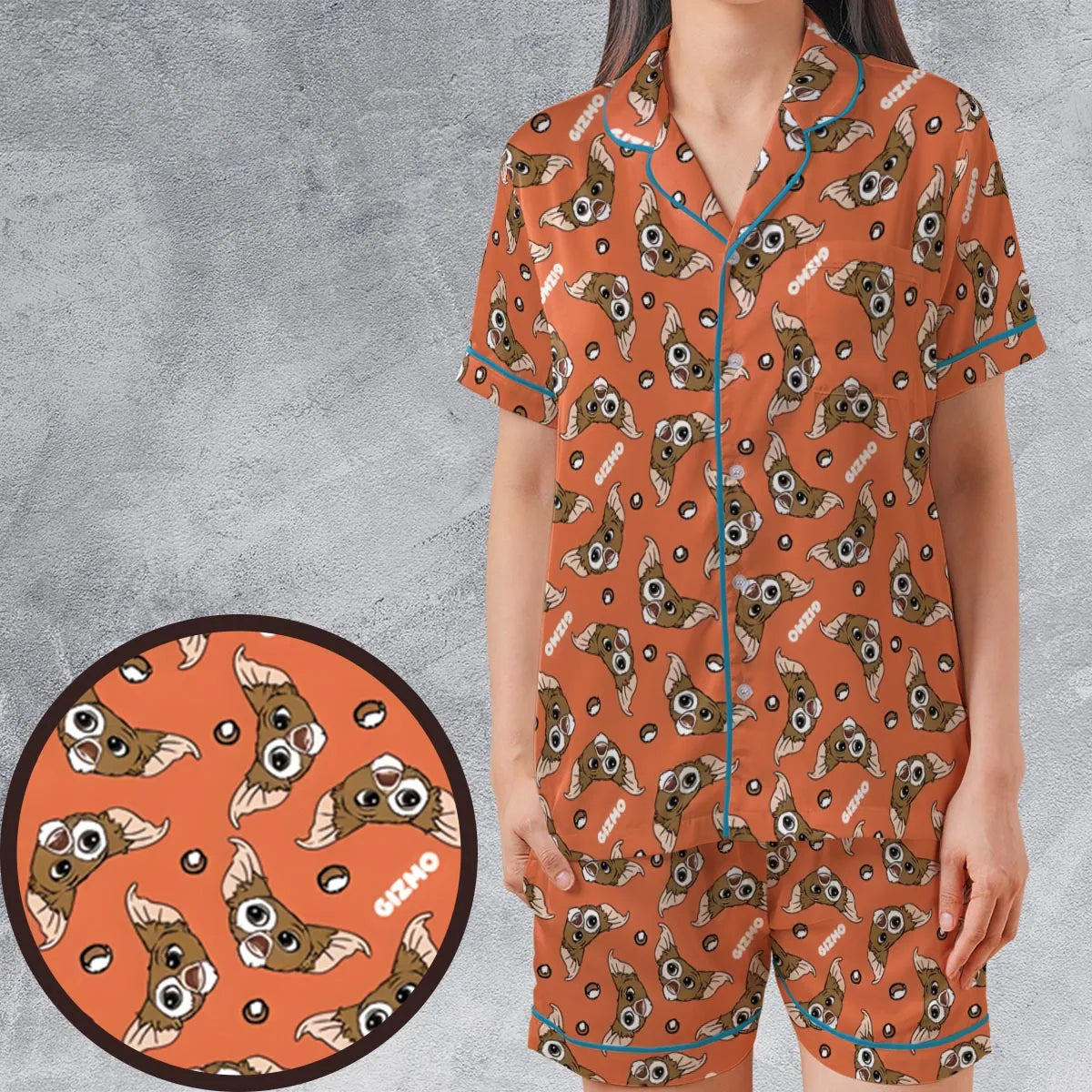 Satin Short-Sleeve Pajamas Set - 3XSTF9EW