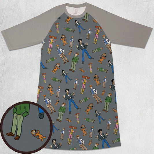 3/4 Sleeve Raglan Dress - RM294AFQ
